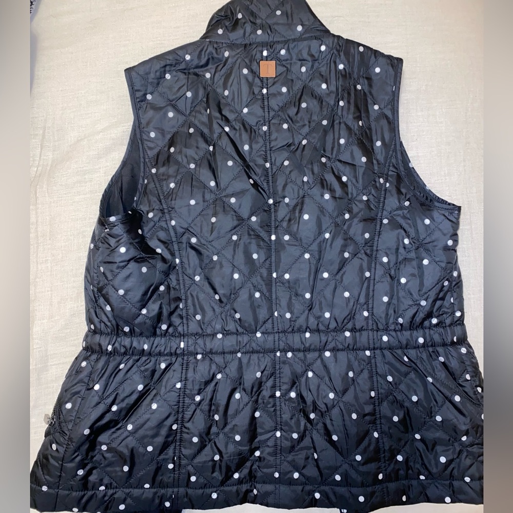 Talbots Polka Dot Down Vest - Picture 3 of 4